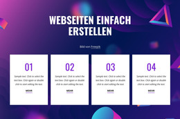 Websites Einfach Erstellen - Moderne Webvorlage