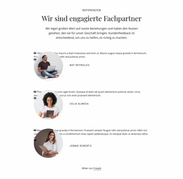 Wir Sind Engagierte Fachpartner – Joomla-E-Commerce-Template