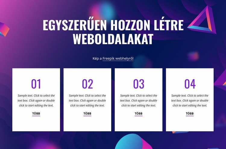 Hozzon létre könnyen weboldalakat CSS sablon