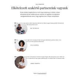 Elkötelezett Szakértői Partnerek Vagyunk – Reszponzív HTML5-Sablon
