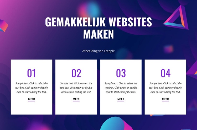 Eenvoudig websites maken Website ontwerp
