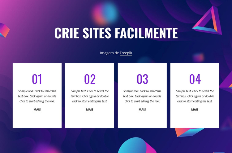 Crie sites facilmente Tema WordPress