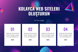 Kolayca Web Siteleri Oluşturun - Modern Web Şablonu