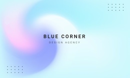 Blue Corner Design Agency - HTML Website Creator