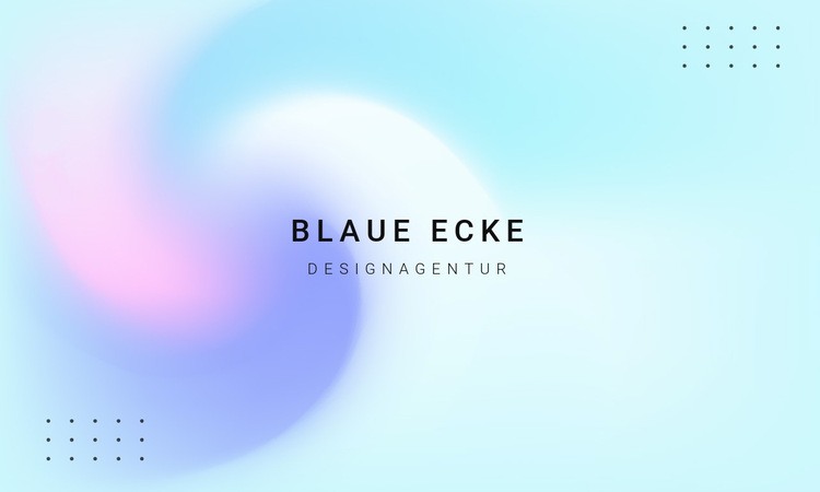 Blaue Ecke Designagentur HTML Website Builder