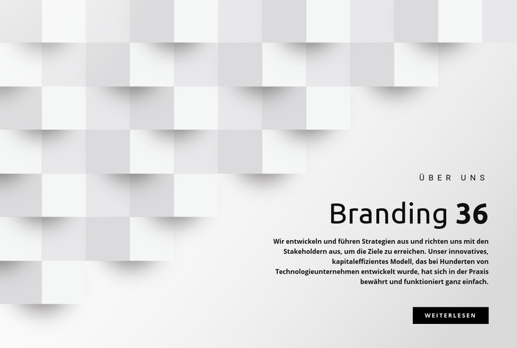 Management und Branding Website-Vorlage