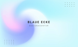 Kreativstes WordPress-Theme Für Blaue Ecke Designagentur