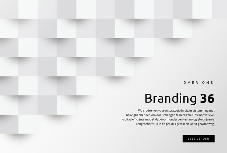 Beheer en branding HTML-sjabloon