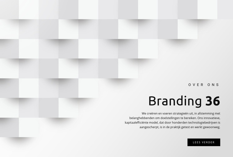 Beheer en branding Sjabloon