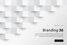 Awesome One Page Template For Management And Branding