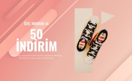 Özel Indirimi Alın - Özelleştirilebilir Profesyonel Tek Sayfalık Şablon