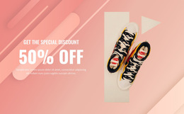 Get The Special Discount - Web Mockup