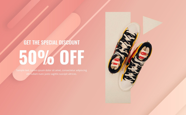 Get the special discount Website Mockup