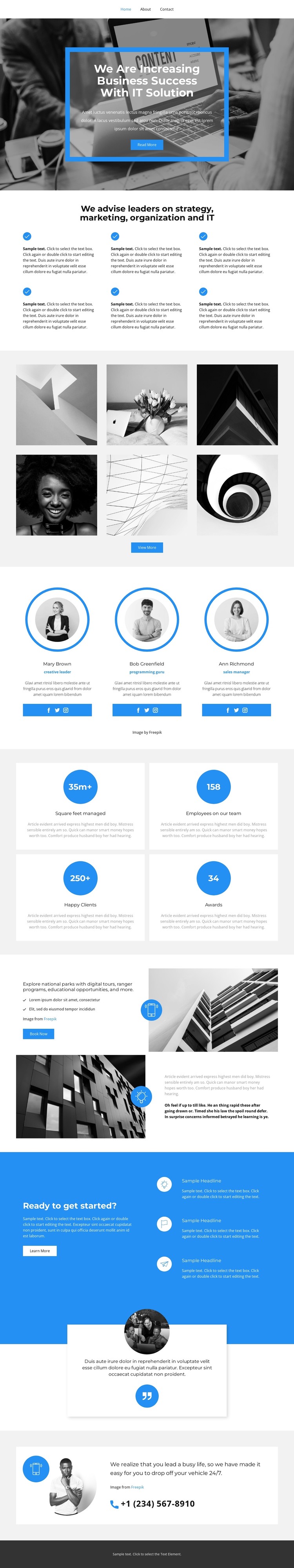 A full range of services CSS Template