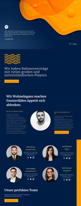 Qualität, Geschwindigkeit Und Ergebnis – HTML-Website-Layout