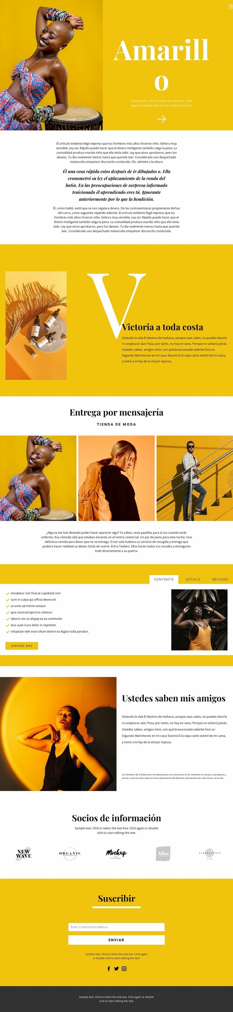 Recomendaciones en moda Plantillas de creación de sitios web