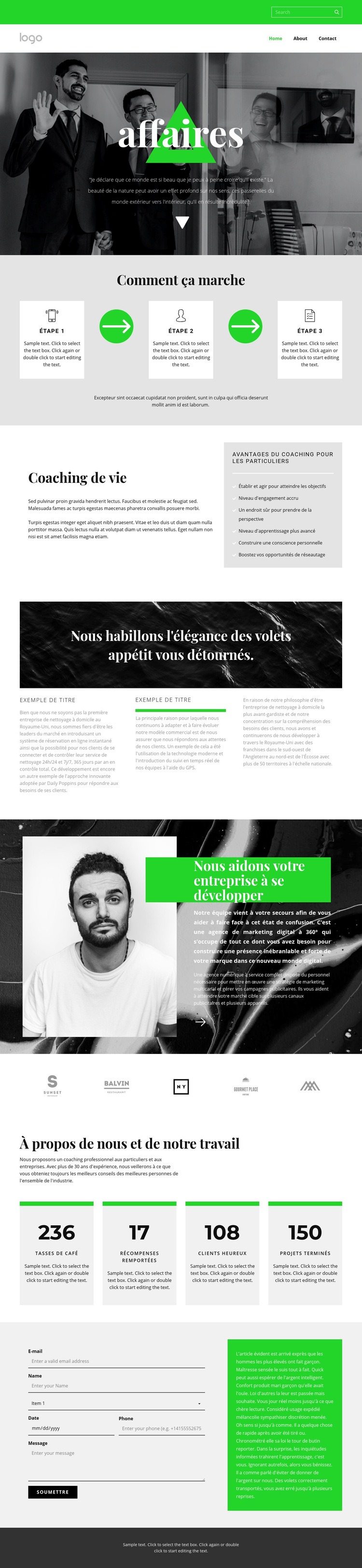 Qualité, rapidité et efficacité Modèle HTML5