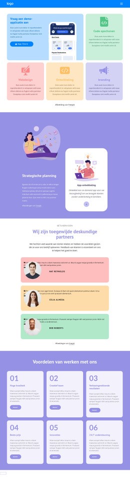 Snelle Ontwikkeling - Responsieve HTML5-Sjabloon