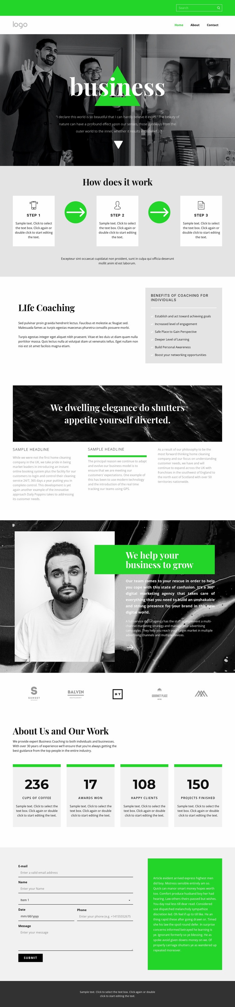 Quality, speed and efficiency Squarespace Template Alternative