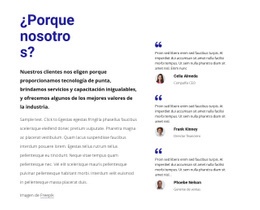 Diseño De Sitio Web Escuche Lo Que Dicen Nuestros Clientes Para Cualquier Dispositivo