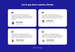 Diseño De Sitio Listo Para Usar Para Bloque De Testimonios De Clientes