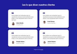 Plantilla HTML5 Más Creativa Para Bloque De Testimonios De Clientes