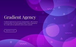 Gradientová Agentura Bezplatná Šablona Webu CSS