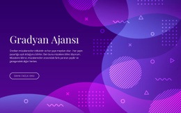 Gradyan Ajansı Için Harika Web Sitesi Tasarımı