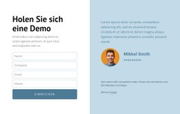 Holen Sie Sich Eine Demo - HTML5-Vorlage Für Eine Seite