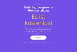 Bestes Zielseitendesign Für Textblock Mit Großem Button
