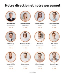 Créateur De Site Web Pour Notre Leadership Et Nos Collaborateurs