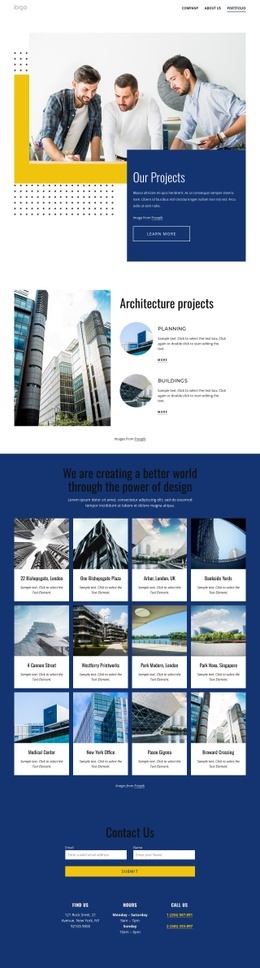 500+ professionals design - Html Code Example by Nicepage