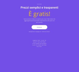 Blocco Di Testo Con Pulsante Grande - Progettazione Di Siti Web Professionali