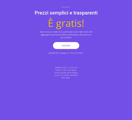 Blocco Di Testo Con Pulsante Grande - Tema WordPress Reattivo