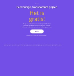 Tekstblok Met Grote Knop - Landingspagina