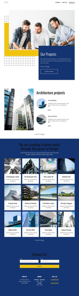 500+ professionals design - One Page Template by Nicepage