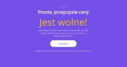 Blok Tekstowy Z Dużym Przyciskiem Szablon CSS Do Pobrania Za Darmo