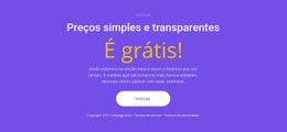 Bloco De Texto Com Botão Grande - HTML Page Maker