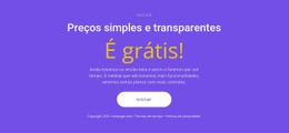 Bloco De Texto Com Botão Grande - Design De Site Profissional