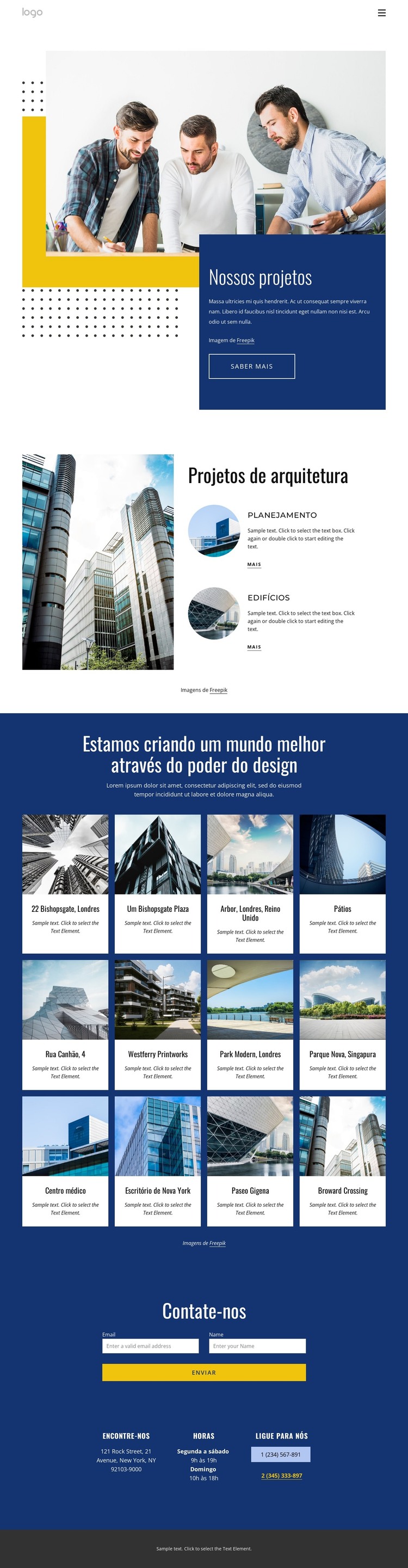 Mais de 500 profissionais de design Modelo HTML