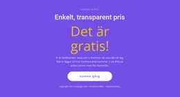 Textblock Med Stor Knapp - HTML- Och CSS-Mall