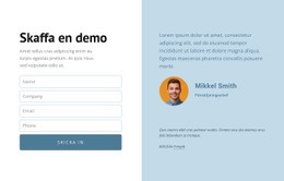 Skaffa En Demo - Nedladdning Av HTML-Mall