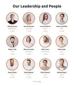 Our Leadeship And People - Website Template