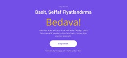 Büyük Düğmeli Metin Bloğu - Sayfa Teması