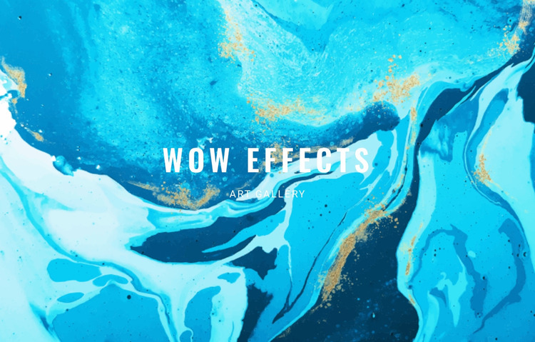 Wow effects  Website Mockup