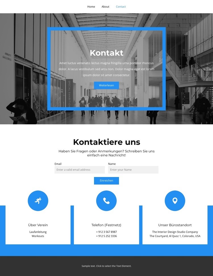 Wir lieben, was wir tun Landing Page