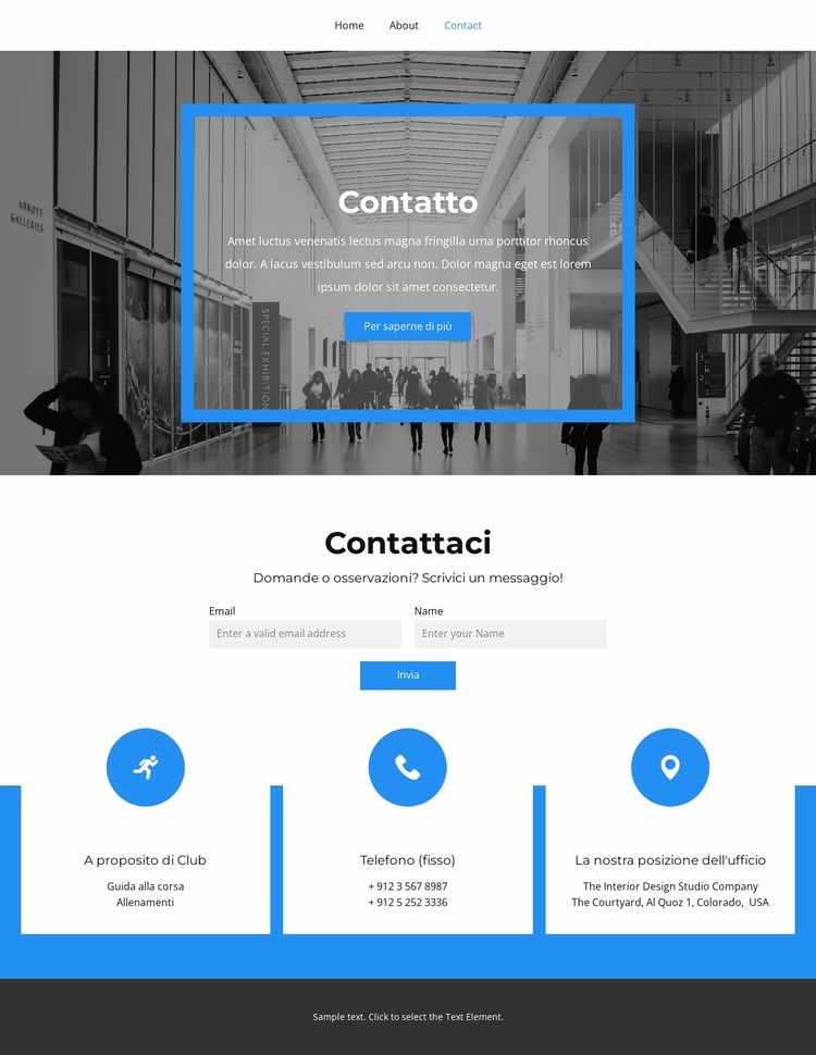 Amiamo ciò che facciamo Mockup del sito web