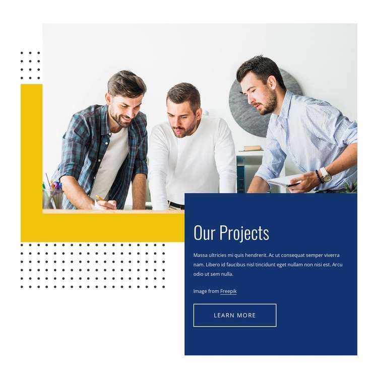 Projects include apartments and houses Joomla Page Builder