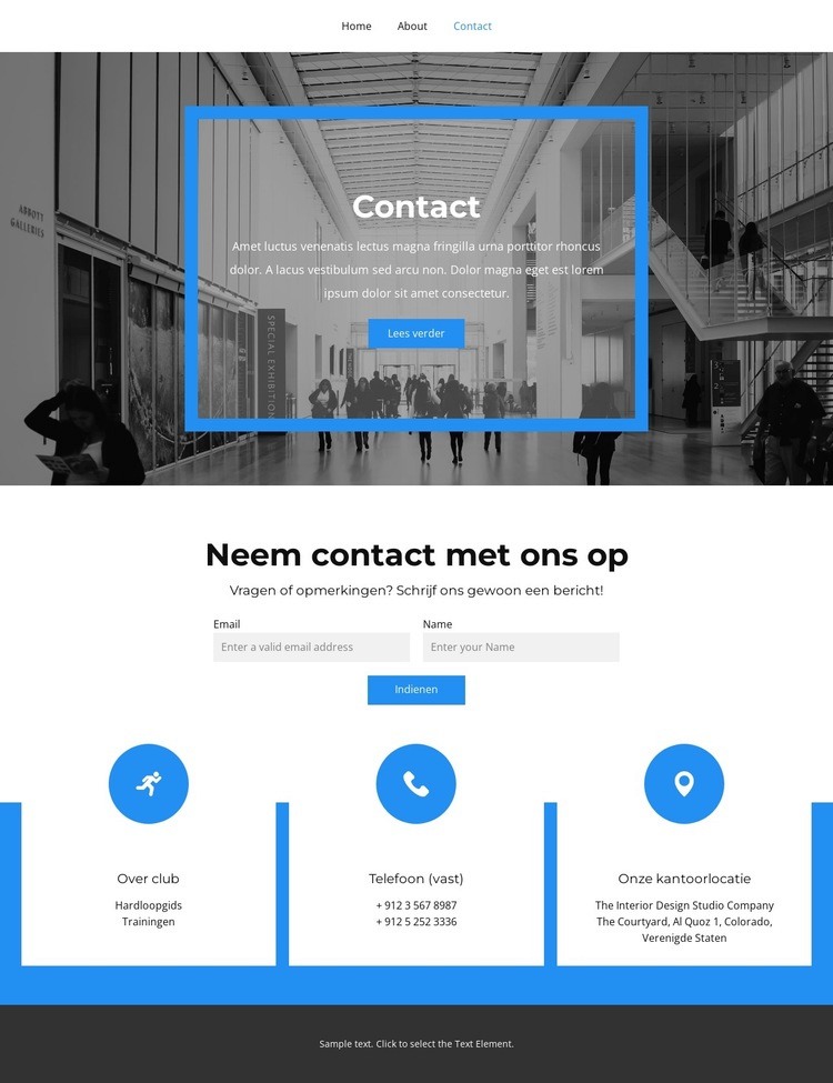 We houden van wat we doen Website mockup