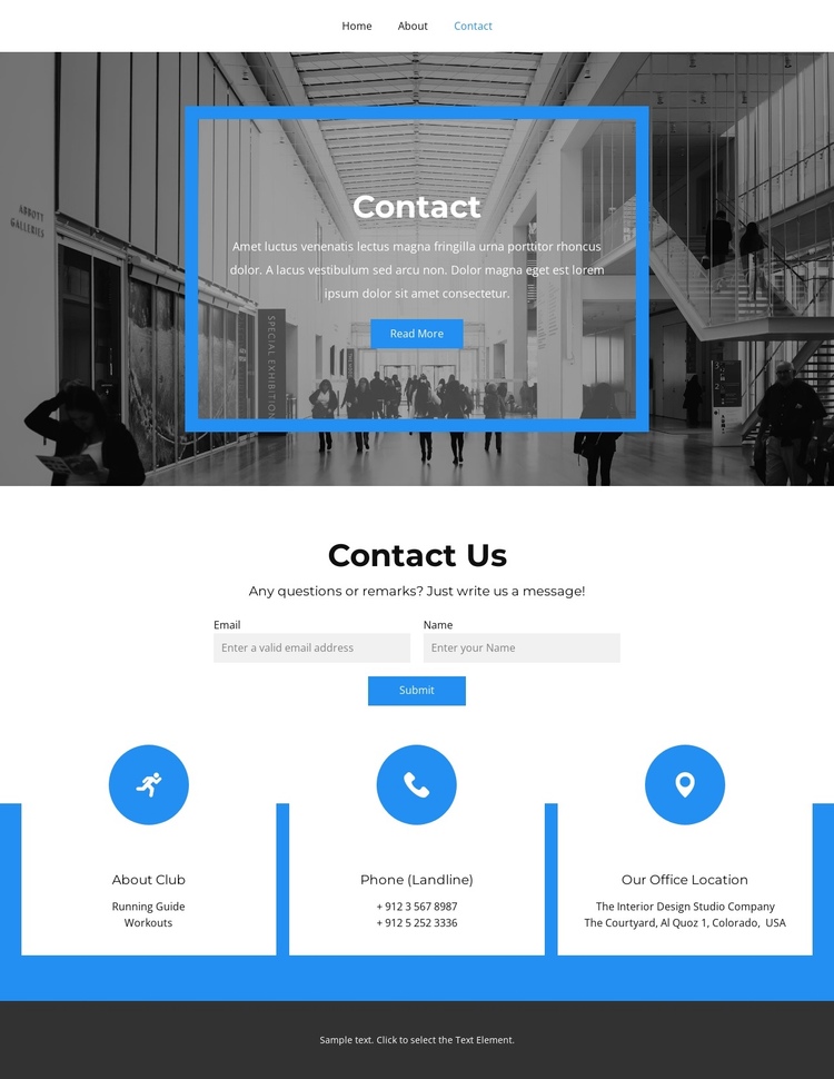 We love what we do One Page Template